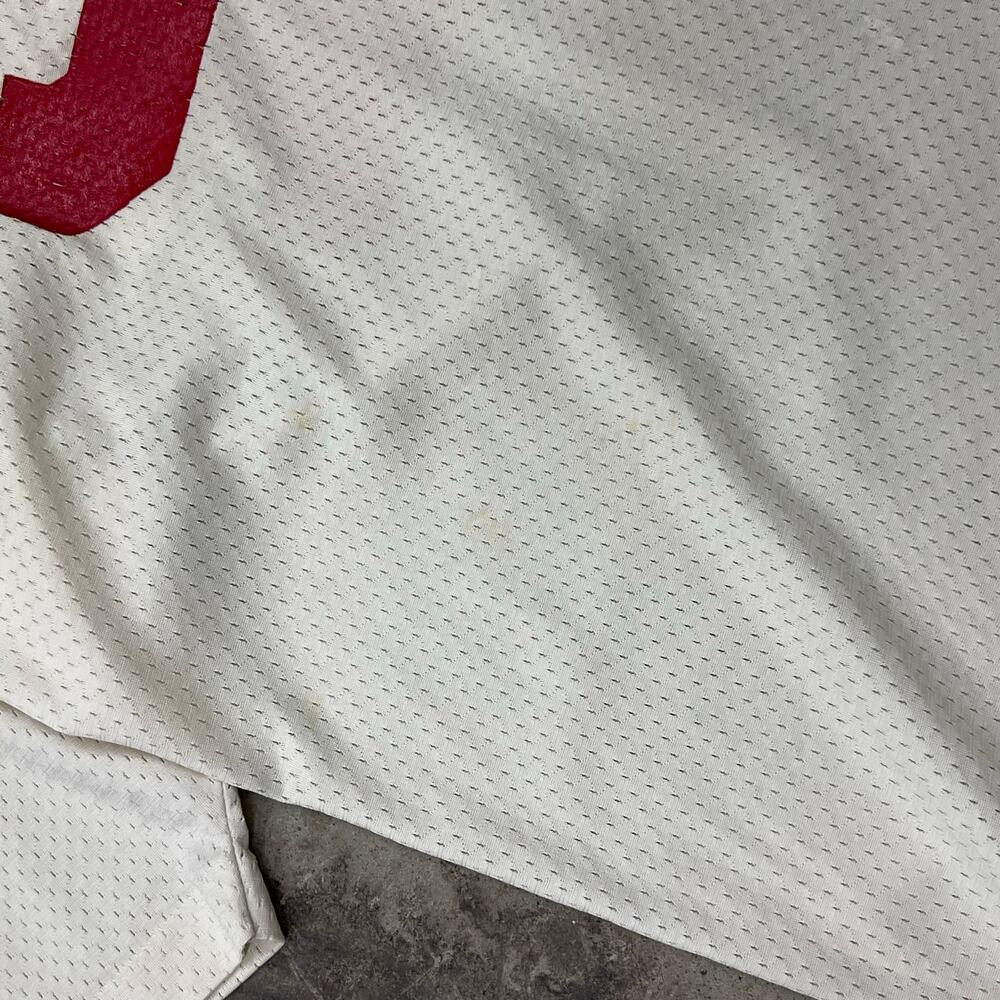 True Vintage Champion Mesh Football Jersey #51 USA Made Large 70s 80s Distressed - Picture 11 of 16